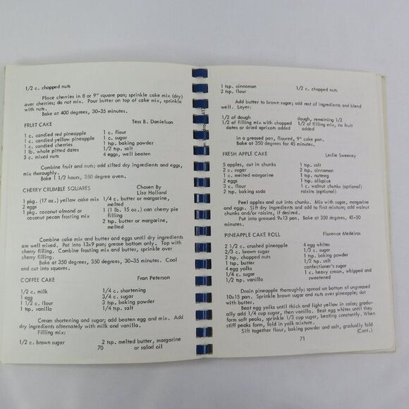 Woodrow Wilson School Book of Favorite Recipes Cook Book 75-76 San Leandro PTA - Picture 9 of 10